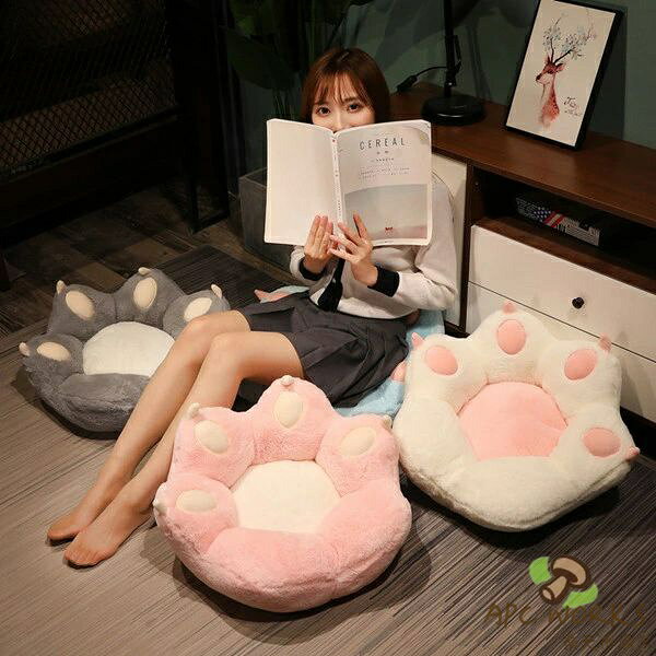 Low Rebound Cushions - かわいい座布団 シートクッション シートクッション オフィスチェア クッション シート クッション 座り心地いい 低反発 可愛い 姿勢改善 痛み緩和 柔軟 快適 洗える 猫爪まくら 肉球マット かわいいチェアパッド