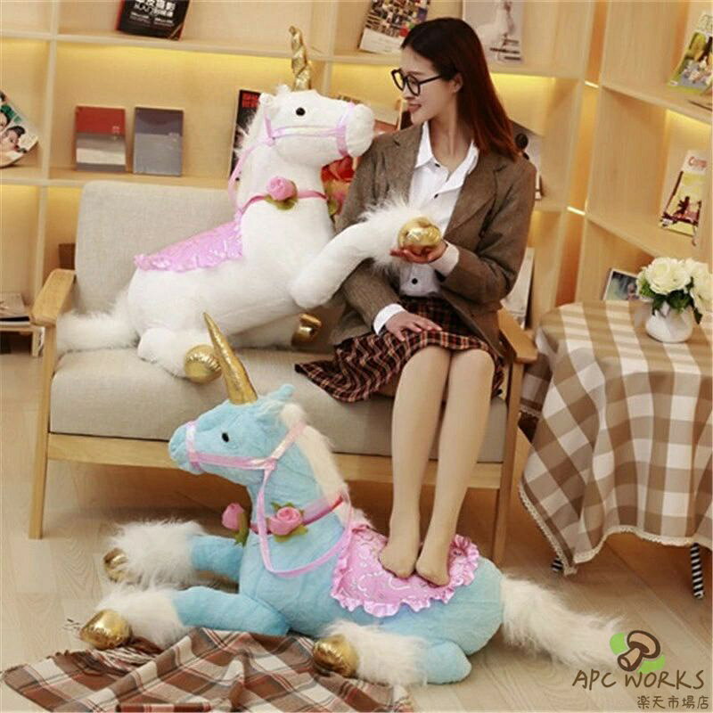 APC WORKS楽天市場店の送料無料 ぬいぐるみ 全3色 100cm ユニコーン unicorn 抱き枕 長いぬいぐるみ インテリア 子供 おもちゃ 動物 可愛い かわいい 彼女に ふわふわで癒される 柔らか 心地いい プレゼント｜アングル2