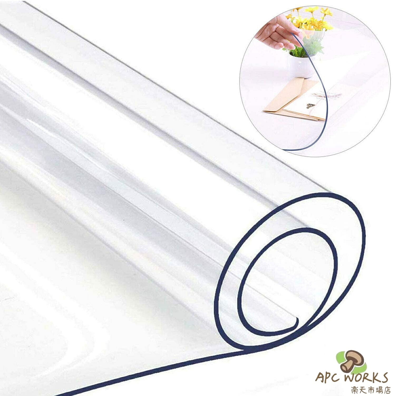 送料無料 50*100cm 厚さ1.5mm 防水マット PVC製 床保護 下敷き 傷防止 デスクマット 冷蔵庫マット キズ防止 凹み防止 チェアマット キッチンマット テーブルカバー テーブルクロス 透明 デスクパッドプロテクター 台所マット 多機能 撥水 耐熱 防油 耐久 [2]