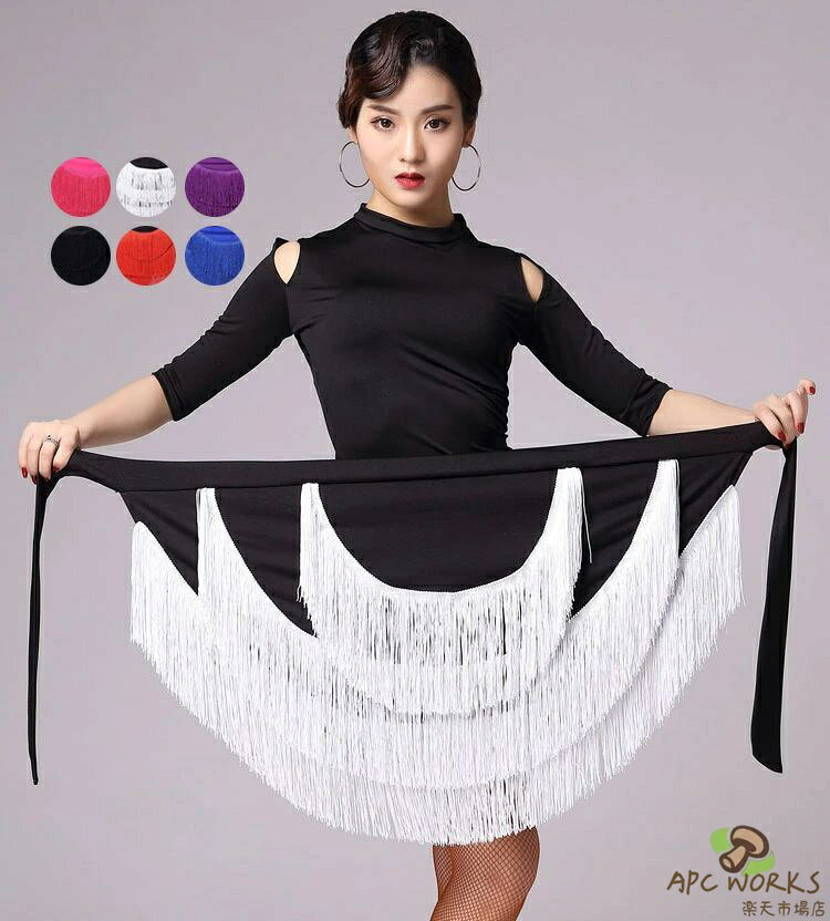 送料無料 ヒップスカーフ ベリーダンス 衣装 フリンジ サンバ ベリーダンス衣装 ヒップスカーフステージ衣装 ダンス飾り 舞台 ベリーダンススカート レッド ホワイト ブルー ブラック