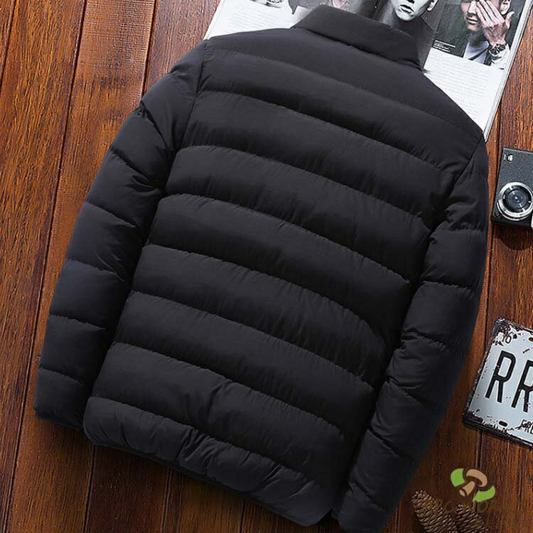 【送料無料】中綿ジャケット メンズ ダウンジャケット ファイバーダウン 中綿ダウン ジャケット ブルゾン スリム 防寒 暖かい 軽量 保温 防風 アウター カジュアル 通勤 通学 おしゃれ 秋冬 冬服 冬物 コート 男女兼用 ハイネック 防寒