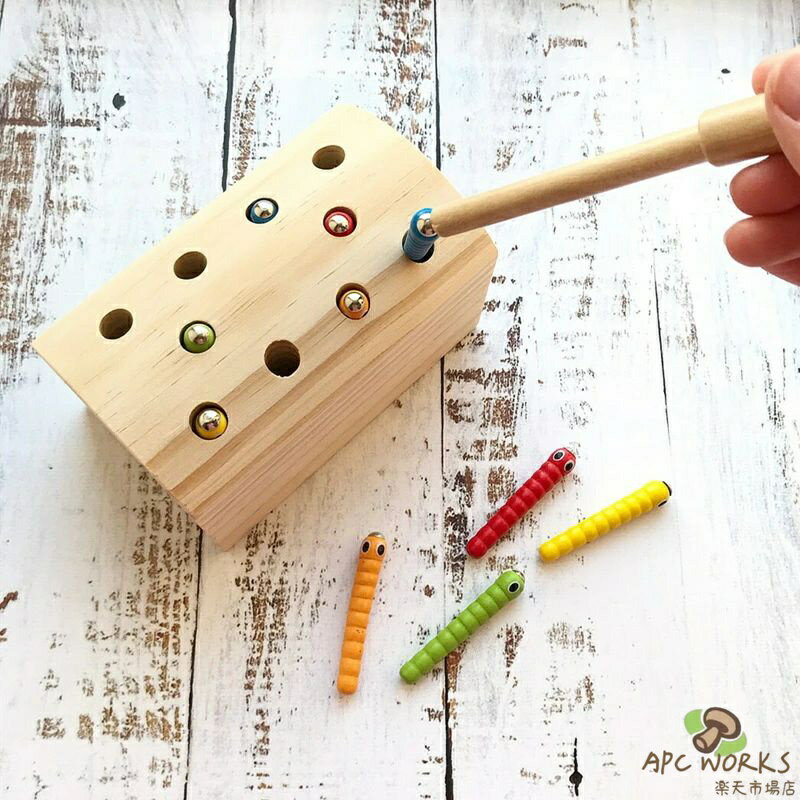 木製 おもちゃ 磁気 ゲーム 就学前 木製玩具 教育知能 開発玩具 虫取り 知育玩具 こども 子供 クリスマス 誕生日 プレゼント お祝い プレイルーム キャプチャワーム
