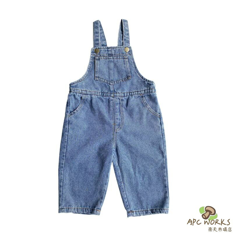 カケロ キッズ デニム サロペット ゆったり ワイド オーバーオール 子供服 女の子 男の子 ゆったりシルエットで着心地＆動きやすさ抜群 "【ゆったりシルエットで着心地＆動きやすさ抜群】 やわらかなデニム生地を使用しているので、ごわつきもなく着心地抜群！ ゆとりのあるルーズシルエットはどんな動きも妨げないので、たくさん動くお子さまにも【春夏秋冬／一年中使えて便利】シンプルなデザインの定番デニムオーバーオールです。 いつものトップスと合わせるだけで、お出かけにもぴったりのオシャレコーデが完成します。 TシャツやロンTと合わせるのはもちろん、シャツを羽織ったりトレーナーをインしたり、 あわせ方によってさまざまな季節に対応可能なので、1枚あるととても便利です。 お出かけの日はもちろん、通園・通学や公園遊びなど、さまざまなシーンで活躍します。" 5