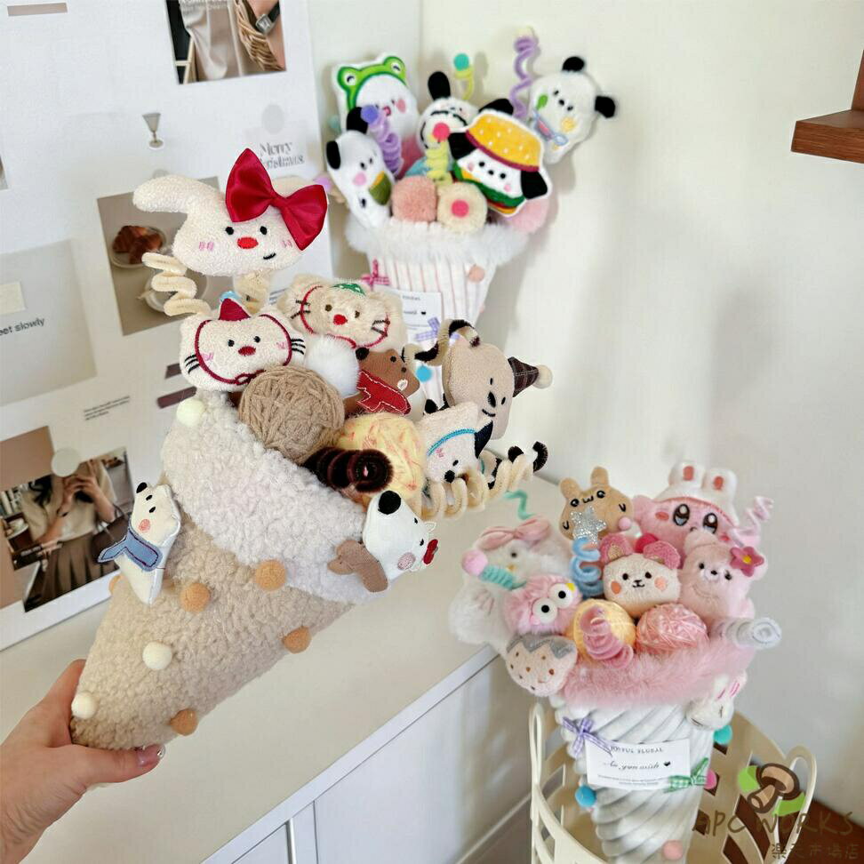 アイスクリーム型 ぬいぐるみの花束 アレンジメントブーケ ギフト ぬいぐるみ ブーケ かわいい 贈り物 子供 プレゼント 女性 妻 友人 ギフト・発表会・誕生日・記念日・卒業式 ・成人式 子供の日