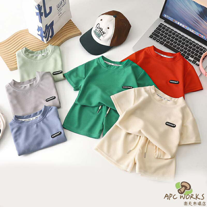 Rakuten - セットアップ キッズ 男の子 女の子 ベビー服 ジャージ 上下セット スポーツ 子供服 tシャツ 半袖 ショートパンツ 夏服 おしゃれ 可愛い スウェット 子ども服 トップス ボトムス ジュニア 赤ちゃん 誕生日 プレゼント 幼稚園 小学生 お出かけ 150cm 140 130 120 110 100 90