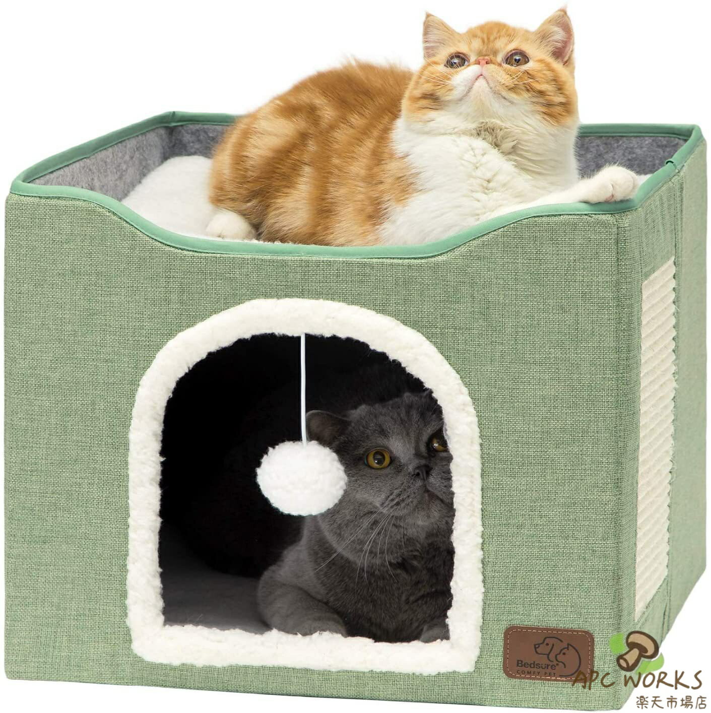 ペットベッド 猫ベッド 猫小屋 猫 ハウス 折...の紹介画像2