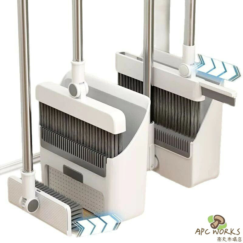 【送料無料】ほうき ちりとり セット 3点セット 自立式 ゴミ取りくし 180°調節 防臭 コンパクト収納 防風 塵取り庭園 ベランダ 玄関 落ち葉 美容室 車庫 業務用 おしゃれ 長い箒 チリトリ 立て収納 おしゃれ 室内 台所 ベランダ 屋外 庭 落ち葉