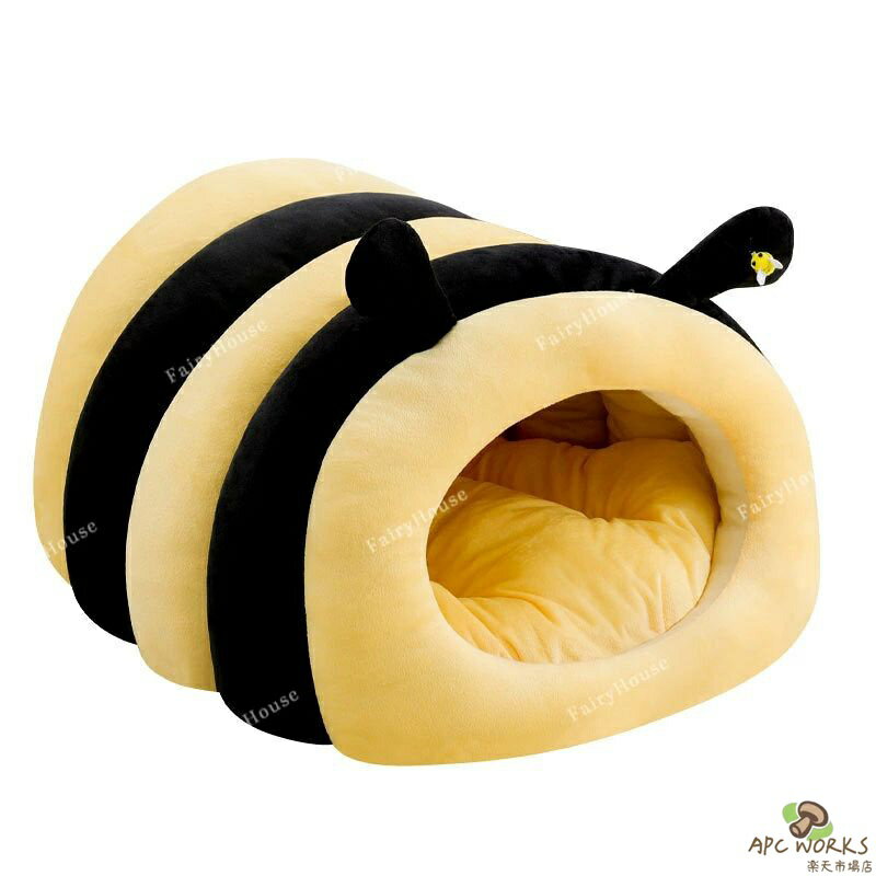 【送料無料】犬 ベッド 猫ベッド 蜂型 かわいい ふかふか 快適 ふっくら ペットベッド 小型犬 猫 秋 冬