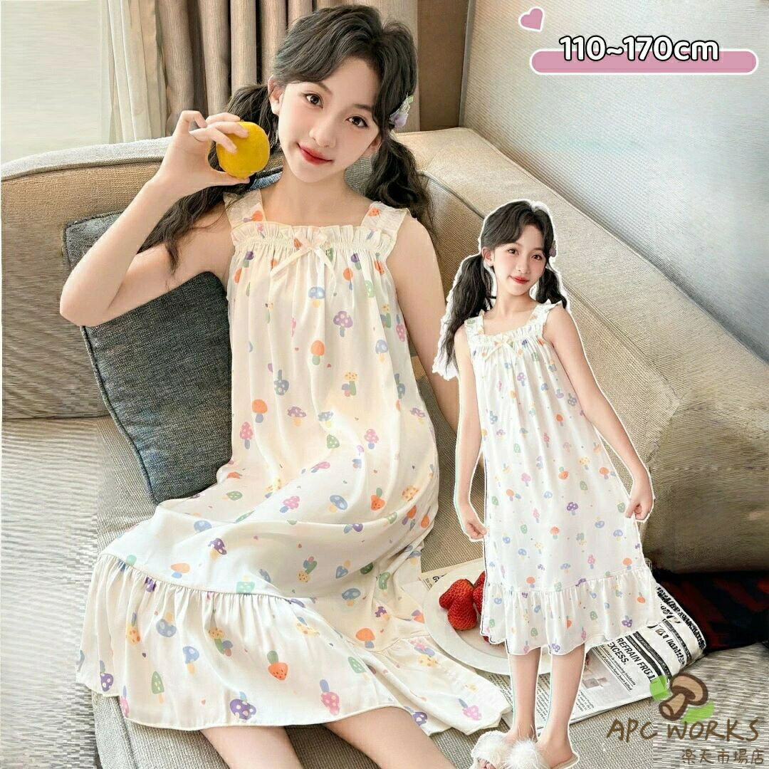 パジャマ キッズ 女の子 ワンピース 夏 ノースリーブ キッズ パジャマ ノースリーブ ネグリジェ レース ルームウェア 柔らかい 部屋着 寝間着 子供 かわいい おしゃれ 可愛い 姫系 110cm 120cm 130cm 140cm 150cm 160cm 170cm