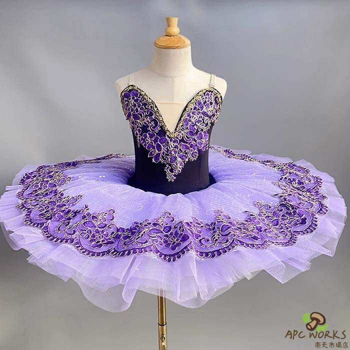 バレエ チュチュ 子供ダンス衣装 演出バレエ 子供用舞台衣装 バレエ発表会 バレエ形体服 レオタード 女の子 可愛い バレエダンス ダンス服 Tutuスカート 練習着 演出用 舞台 ステージ衣装 ダンス 発表会 演奏会 100 110 120 130 140 150 160 170 パープル