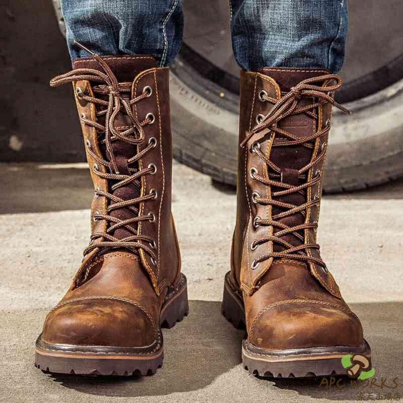 乐天商城 - ブーツ メンズ 冬 秋 モード ハイカット ジッパー シューズ ブーツ完全 ブランド レザー あったか ワーク フロント 防水 本革 スエード 靴 革 滑らない 大人 幅広 春 黒 防寒 セット ファスナー 暖かい サイドジップ 人気 軽い 夏 ロング ブランド shs-898