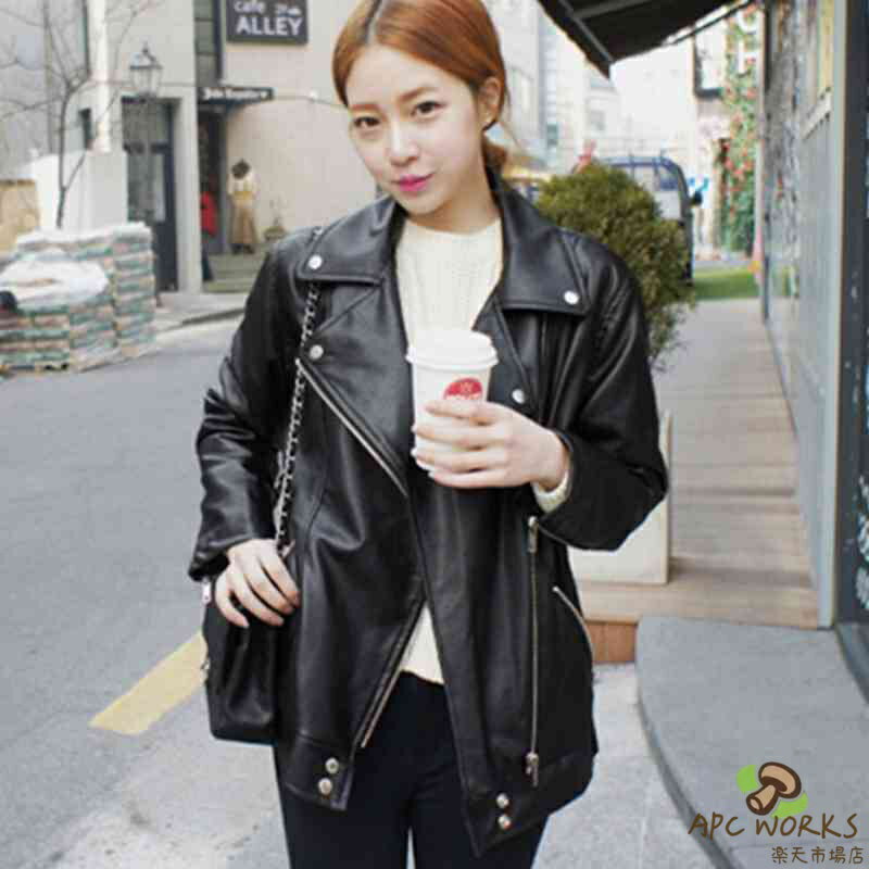 乐天商城 - ライダースジャケット レディース レザージャケット バイク 革 50代 冬 サイズ 着こなし 20代 厚手 秋 ライダース コート ショット アウター レザー 春 40代 人気 ブルゾン スエード おしゃれ オフィス ブランド ジャケット 革ジャン 30代 ブランド tps-637
