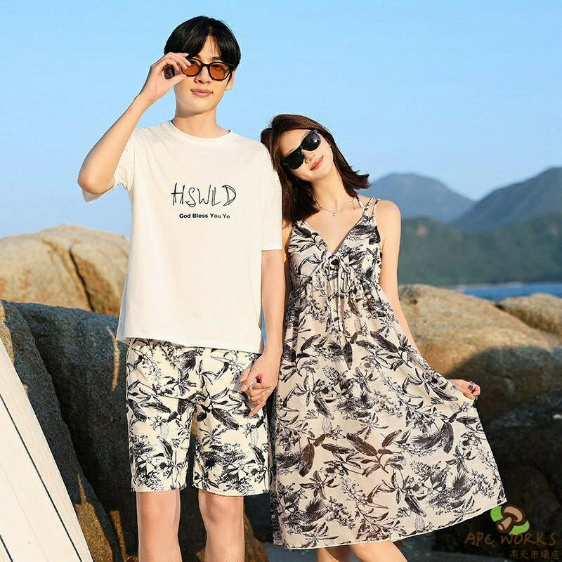 Two-Piece - ペア水着 カップル水着 体型カバー 水着 ペア ペアルック レディース ワンピース水着 メンズ 大人 ママ水着 メンズ水着 男性用 ビーチパンツ サーフパンツ みずぎ 男女 温泉 夫婦 親子 恋人 ハネムーン 蜜月 海外旅行 新婚旅行 露出控えめ 着痩せ スイムウエア ビーチウェア