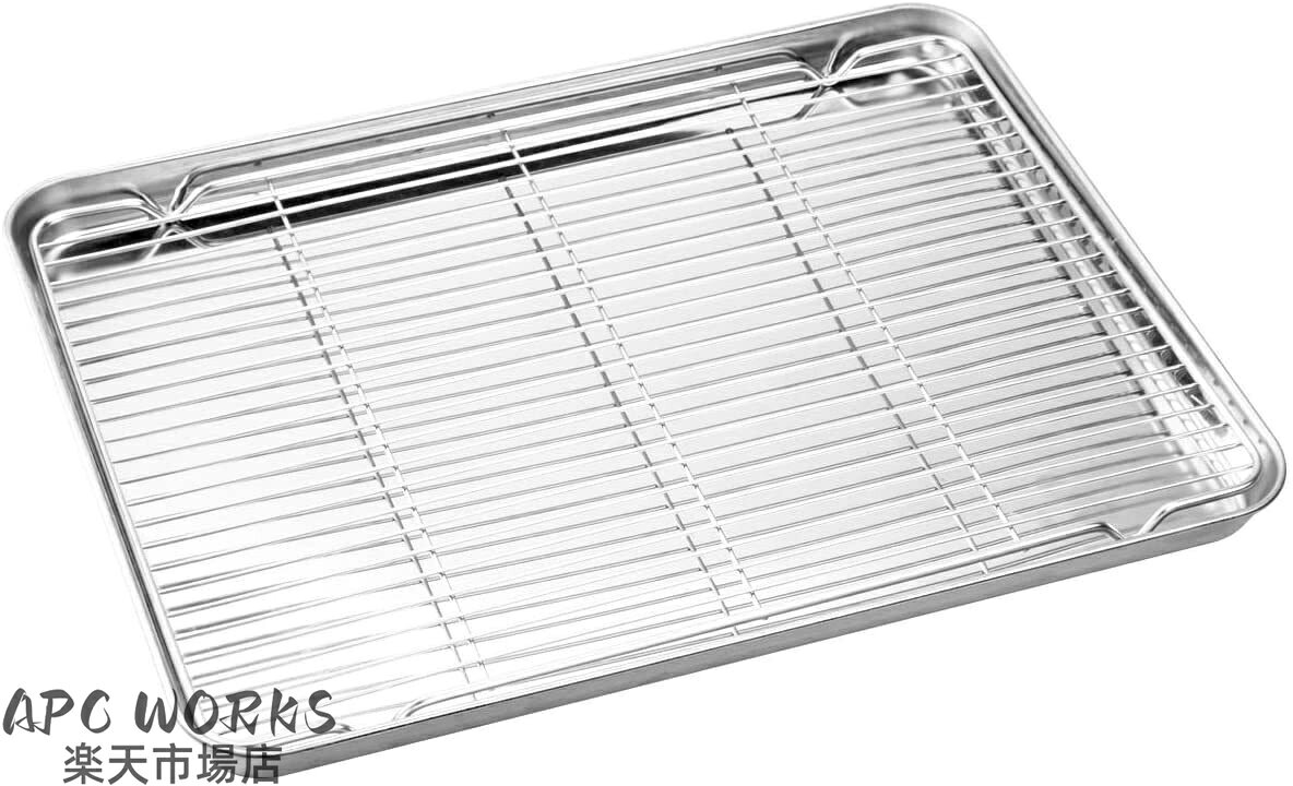 揚げ物 バット 料理 ステンレス パッド 浅型バット バット網 天ぷらトレー 油切り網 油きりバット 油揚げ 揚げ物用 ステンレス皿 湯煎焼