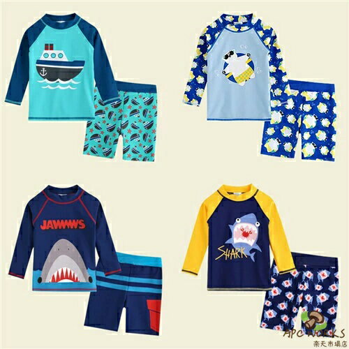 メーカー希望小売価格はメーカーカタログに基づいて掲載しています【特徴】●セット内容：トップス、ハーフパンツ2点セット。●UVカット：肌が隠せますので、紫外線や擦り傷切り傷から守ってくれます。●伸縮性がいい：着替えやすい伸縮性で、圧迫感もなく急いでいる時も脱ぎ着が楽です。●体型カバー：子供のお腹の日焼けが気になるママさんにお勧めです。適度な生地の厚みが擦り傷や、けがを防止。水温が低いときや、水から上がった時の寒さを軽減してくれます。●安心なデザイン：お腹をしっかり隠して冷えを防止！お腹を冷やさずママも安心?フィット感もあって、水場でたくさん動き回りたい元気なこども達におすすめ。海やプールデビューにぴったりですし、学校でも着用しやすいスクール水着?【素材】ナイロン90％ ポリウレタン10％ツルツルした感触で滑りが良く、乾きやすく、体にフィットして動きやすい素材が特徴となっています※表示サイズより多少の誤差(約1-3cm)が生じる場合がございます。 ※商品は平置きして採寸していますので、商品によってはサイズや形に多少の誤差が生じる場合がございます。※PC、環境、光の具合等により、色のイメージが異なって見える場合があります。※北海道、沖縄、離島地方の送料は+1000円で、注文後金額を修正致します。※更新のタイミングによっては実在庫に相違が出る場合がございます。万が一在庫切れや入荷待ちとなる場合はメールにてご連絡いたします。