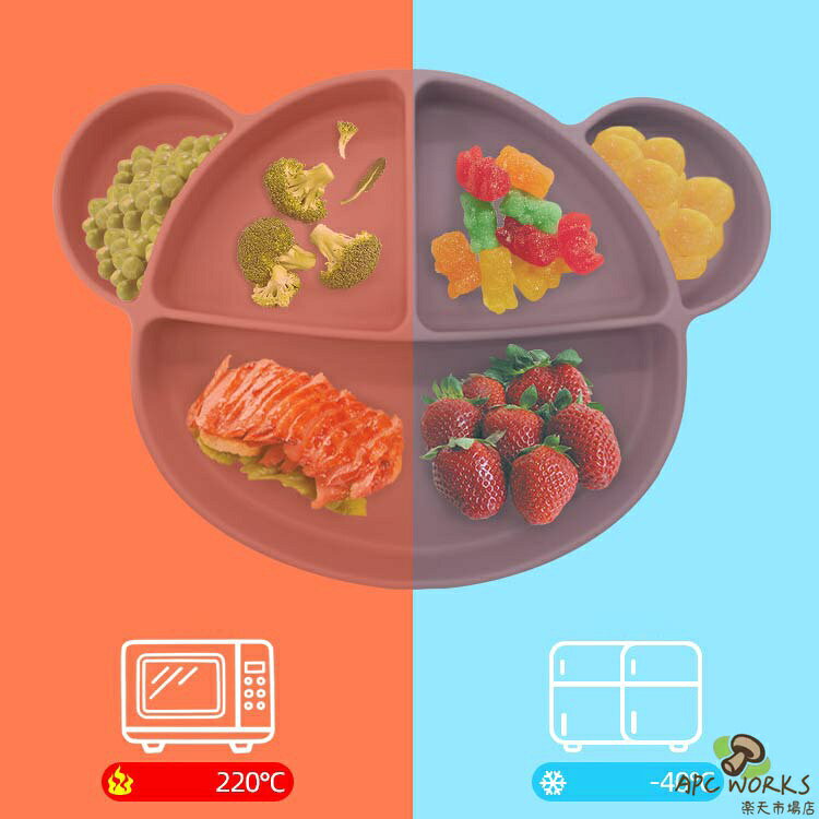 赤ちゃん 食事エプロン 食器 離乳食プレート 食洗機対応 シリコン 【5点セット】ベ...