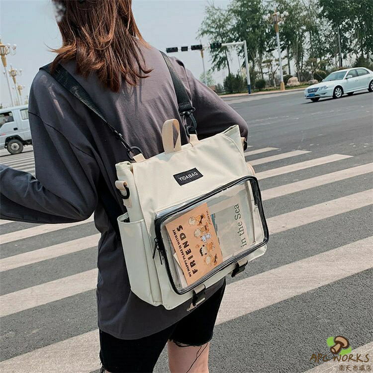 アウトドア リュック リュックサック レディース おしゃれ リュック 可愛い 通学 学生 大容量 ショルダーバッグ アイデア 個性 カバン 透明 無地 ガールズ