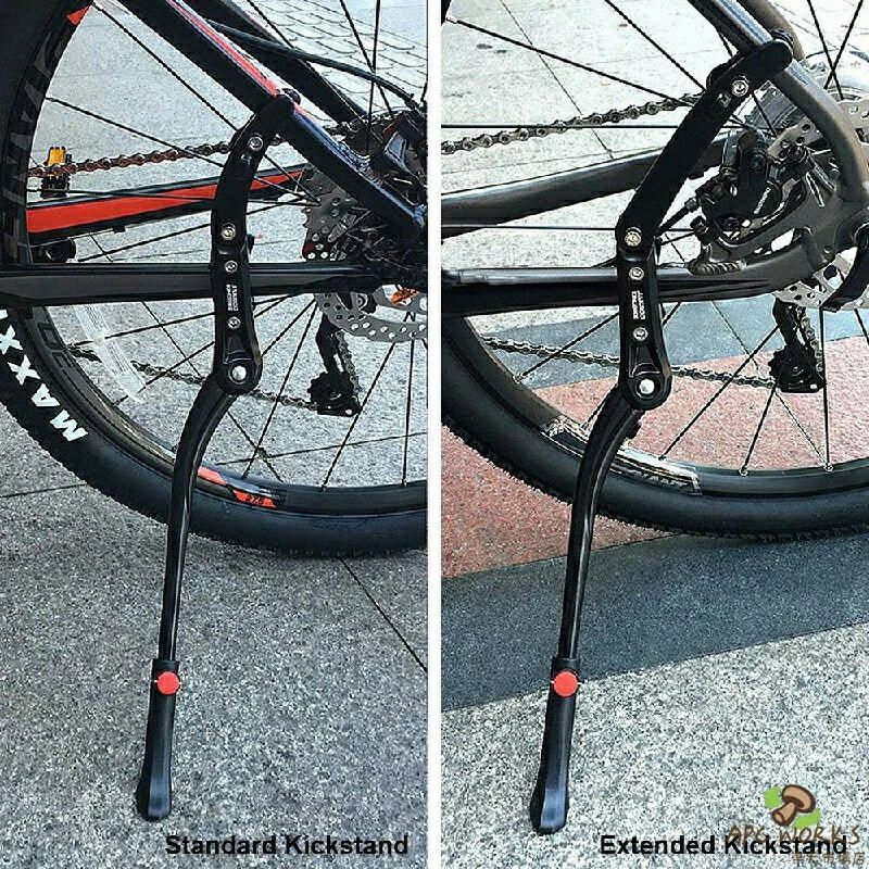 【送料無料】自転車 キックスタンド バイクサイドスタンド 長さ調節可能 アルミニ...