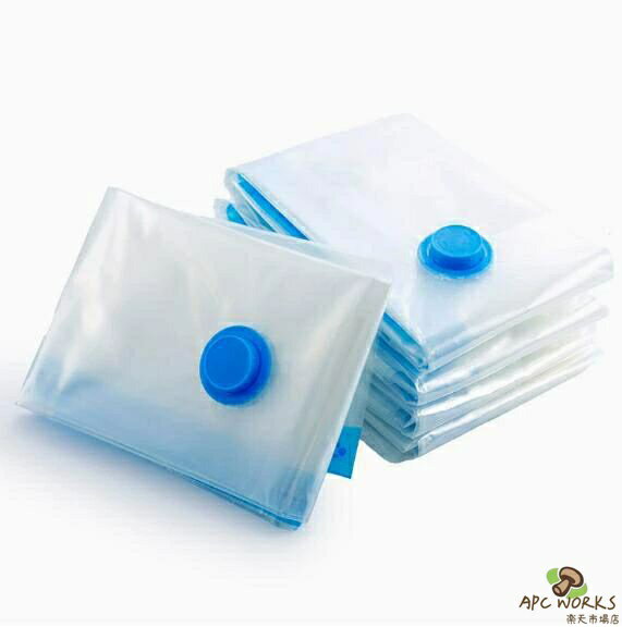 Vacuum Pack Bags - 真空衣類圧縮袋 5 個セット 掃除機不要 ハンドポンプ付き 中サイズ（70×50cm）カビ対策 旅行・収納用
