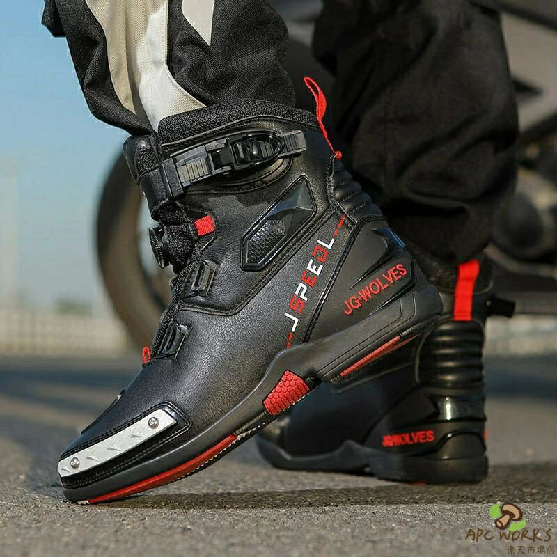 バイクブーツ レーシング オートバイシューズ メンズ ツーリング ライディング アメリカ軍ジャングル ライダース モトクロス プ