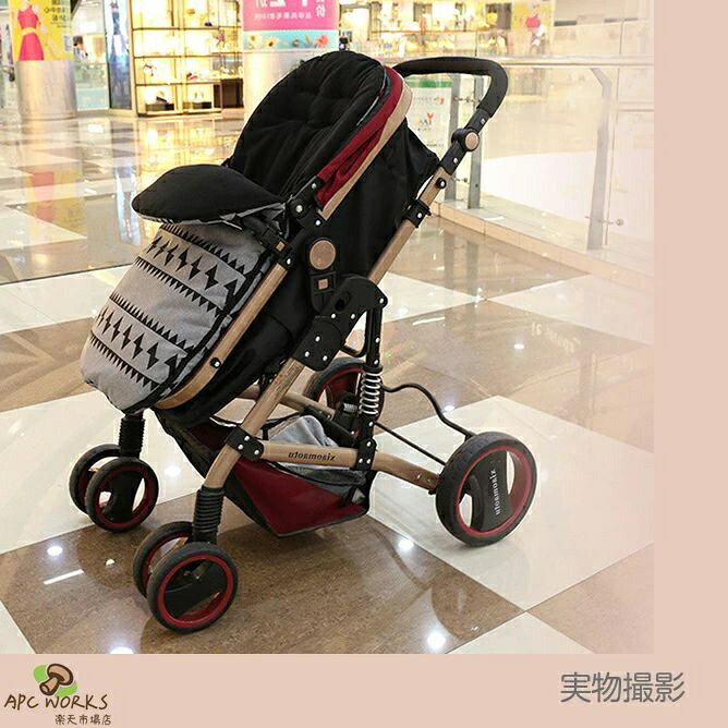 APC WORKS楽天市場店のフットマフ ベビーカー シート ベビーカーフットカバー チャイルドシート ベビー おくるみ 新生児 寝袋 あったか ファスナー開閉 封筒式 防寒 防風 保温 快適 厚手 柔らかい 洗える 肌触り抜群 子供用 多機能 お散歩 フットマフ お出かけ 冬｜アングル3