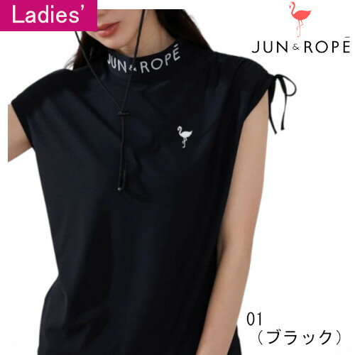 乐天商城 - 【50%OFF】【春夏モデル】≪ジュンアンドロペ　JUN&ROPE≫ゴルフウェア　レディースエコワッフル ギャザー袖プルオーバーERM14000-01-18000