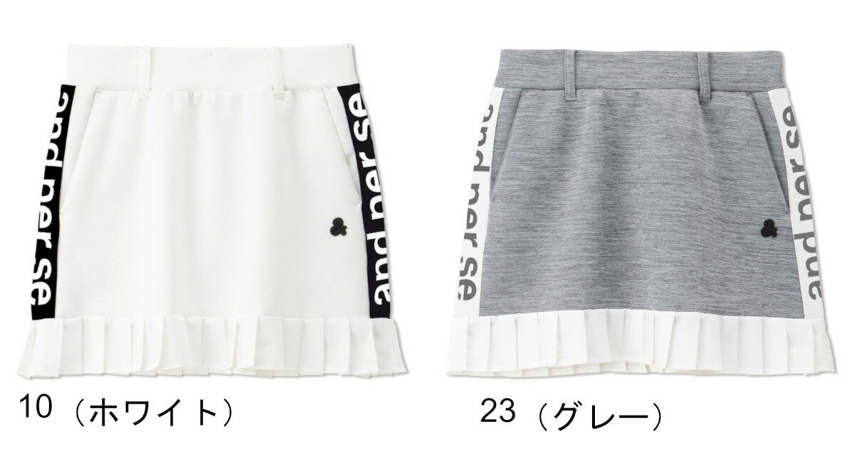 【アウトレット】【秋冬モデル】≪アンパスィ　and per se≫ゴルフウェア　レディースダンボールスウェットスカートAFF4002J2-14000