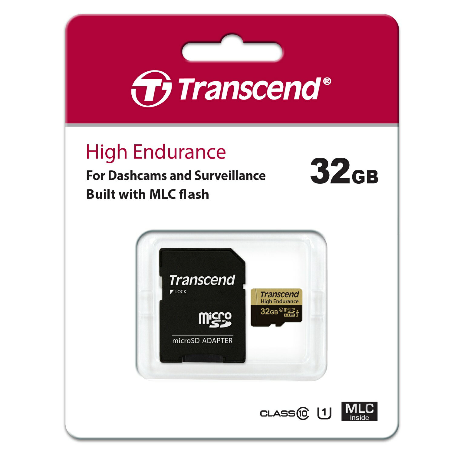 microSDHCカード 32GB Class10 高耐久 ドライブレコーダー向け SDカード変換アダプタ付き Nintendo Switch対応 Transcend製 TS32GUSDHC10V