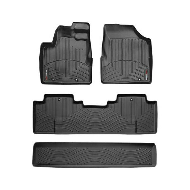 Rakuten - 【WeatherTech/ウェザーテック正規輸入元】ホンダ（HONDA）Ridgeline リッジライン（2006年〜2011年）左ハンドル車 フロアマット/フロアライナー（フロント＆リア セット）（ブラック）