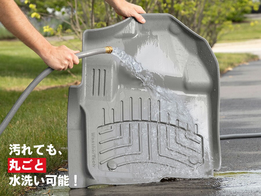 【WeatherTech/ウェザーテック正規輸入元】キャデラック　Escalade EXT エスカレード EXT （2002年～2006年）左ハンドル車　フロアマット/フロアライナー（フロント＆リア）（ブラック） 2