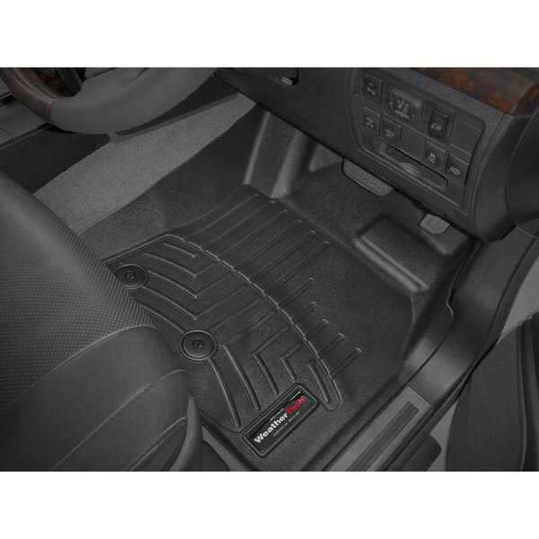 乐天商城 - 【WeatherTech/ウェザーテック正規輸入元】TOYOTA（トヨタ）ランドクルーザー 200（2012〜2019年）右ハンドル車 フロアマット/フロアライナー（フロント＆リア）（ブラック）（運転席のみ固定具あり）