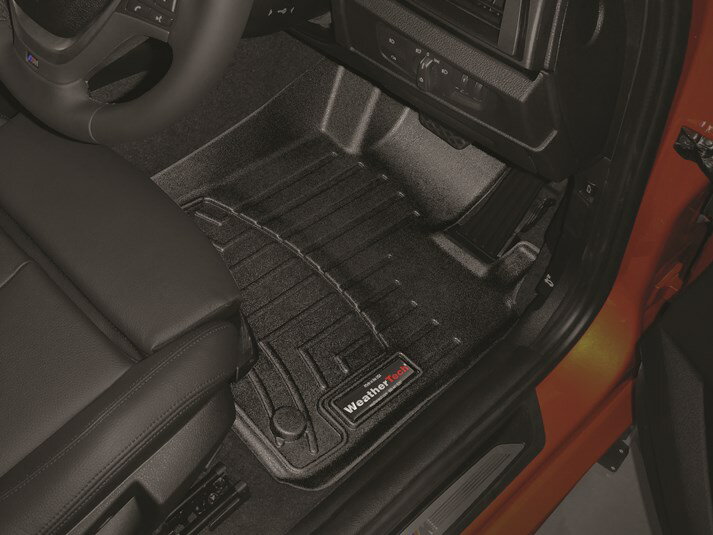 【WeatherTech/ウェザーテック正規輸入元】BMW 1シリーズ　F20（5ドアハッチバック）右ハンドル車 フロアマット/フロアライナー（フロント＆リア）（ブラック）