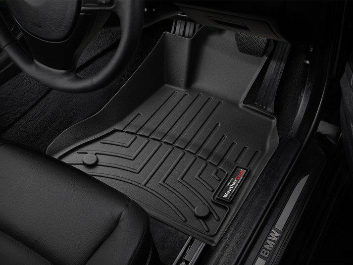 【WeatherTech/ウェザーテック正規輸入元】BMW 5シリーズ　F10（セダン）/F11（ツーリング）右ハンドル車 フロアマット/フロアライナー（フロント）（ブラック）