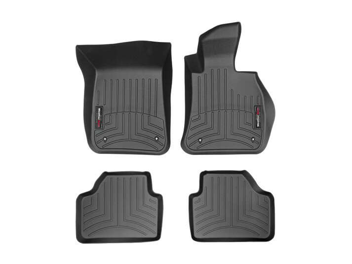 乐天商城 - 【WeatherTech/ウェザーテック正規輸入元】BMW Xシリーズ　E84 X1(2009〜2015年)（xi / xDrive車は不適合）右ハンドル車 フロアマット/フロアライナー（フロント＆リア）（ブラック）