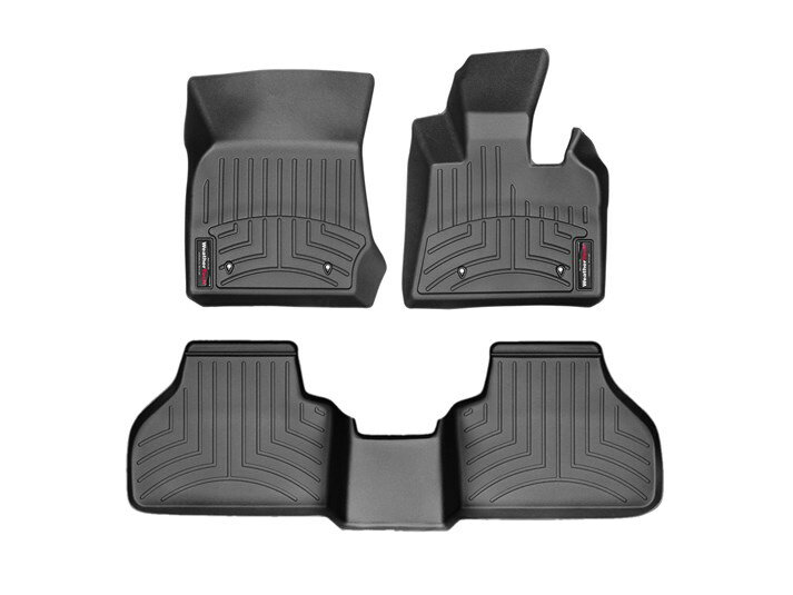 【WeatherTech/ウェザーテック正規輸入元】BMW Xシリーズ　F25 X3/F26 X4 右ハンドル車 フロアマット/フロアライナー（フロント＆リア）（ブラック）