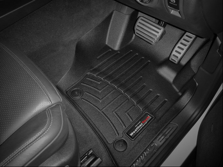 【WeatherTech/ウェザーテック正規輸入元】ポルシェ カイエン（958型）（2013～2017年）（2ゾーンクライメートコントロール装備車用） 右ハンドル車 フロアマット/フロアライナー（フロント＆リア）（ブラック）