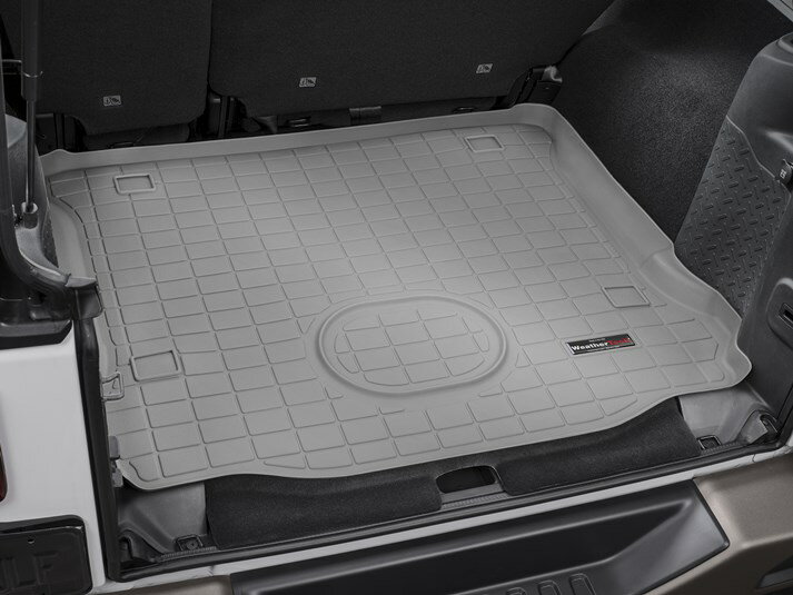 乐天商城 - 【WeatherTech/ウェザーテック正規輸入元】JEEP(ジープ) WRANGLER UNLIMITED(ラングラーアンリミテッド)（2015〜2017年）カーゴライナー/ラゲッジマット（グレー）