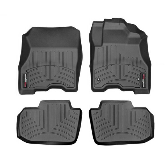 乐天商城 - 【WeatherTech/ウェザーテック正規輸入元】日産（ニッサン） Leaf リーフ（2011〜2017年）右ハンドル車 フロアマット/フロアライナー（フロント＆リア）（ブラック）