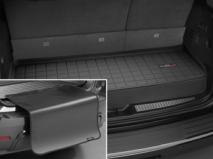 乐天商城 - 【WeatherTech/ウェザーテック正規輸入元】MERCEDES BENZ（メルセデス ベンツ）GLSクラス X166（2016年4月〜2020年2月）/GLクラス X166（2013年〜2016年3月）（3列目後ろ）カーゴライナー/ラゲッジマット（バンパーガード付）（ブラック）