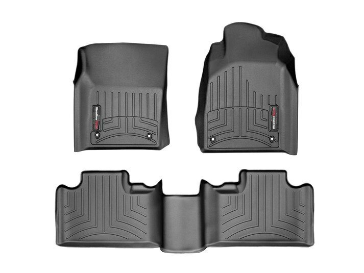 乐天商城 - 【WeatherTech/ウェザーテック正規輸入元】ジープ　グランドチェロキー（2013〜2014年）右ハンドル車（オートマ車用） フロアマット/フロアライナー（フロント＆リア）（ブラック）