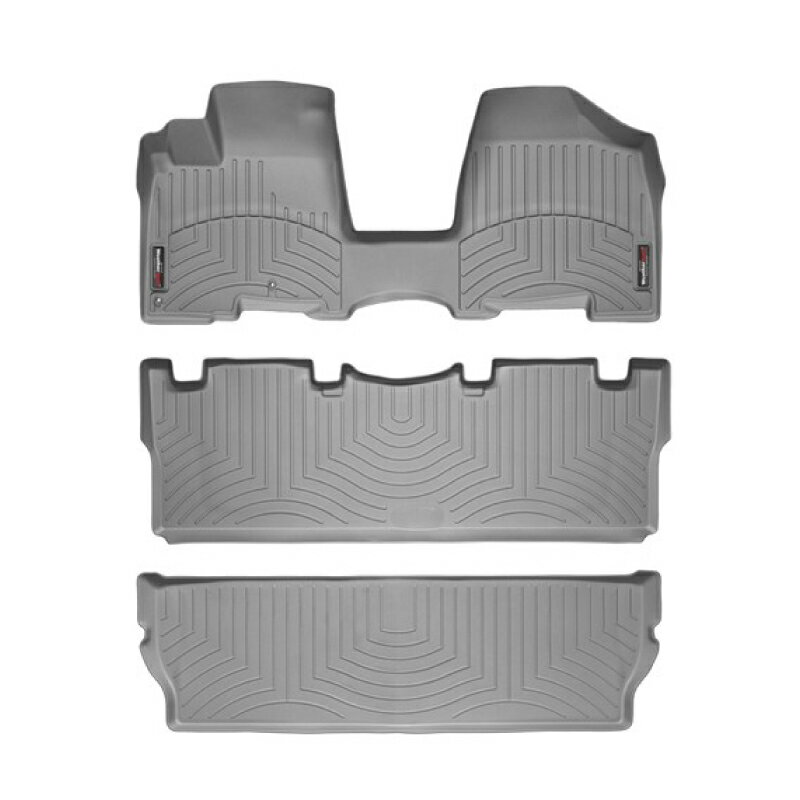 Rakuten - 【WeatherTech/ウェザーテック正規輸入元】USトヨタ　シエナ（2004〜2010年）左ハンドル車　フロアマット/フロアライナー セット（フロント＆リア）（グレー）