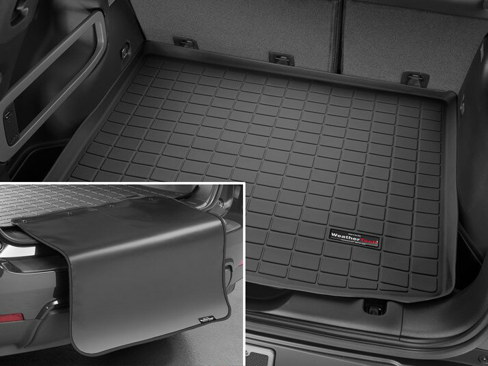 乐天商城 - 【WeatherTech/ウェザーテック正規輸入元】ジープ コマンダー(2006〜2010年)(2列目後ろ用)カーゴライナー/ラゲッジマット(バンパーガード付き)(ブラック)