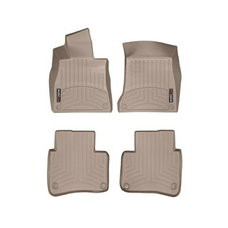 【WeatherTech/ウェザーテック正規輸入元】MERCEDES BENZ（メルセデス ベンツ） AMG S63 / AMG S65 / S 63 AMG / S 65 AMG / Sクラス （2014〜2020年） 左ハンドル車 フロアマット / フロアライナー　1列目 2列目セット（タン）