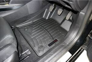 【WeatherTech/ウェザーテック正規輸入元】Renault(ルノー) Megane メガーヌ 4代目モデル (2016〜2022年) 1列目用 フロアマット/フロアライナー（フロント）（ブラック）