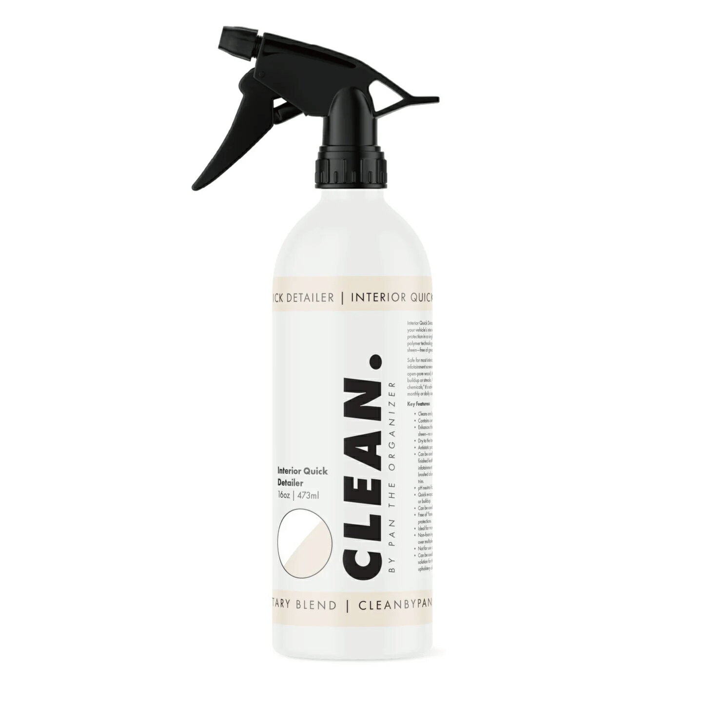 【楽天スーパーセール】CLEAN. Interior Quick Detailer（クリン インテリア クイックディテーラー）車内用 内装ケアクリーナー UV保護 マット仕上げ pH中性（473ml）