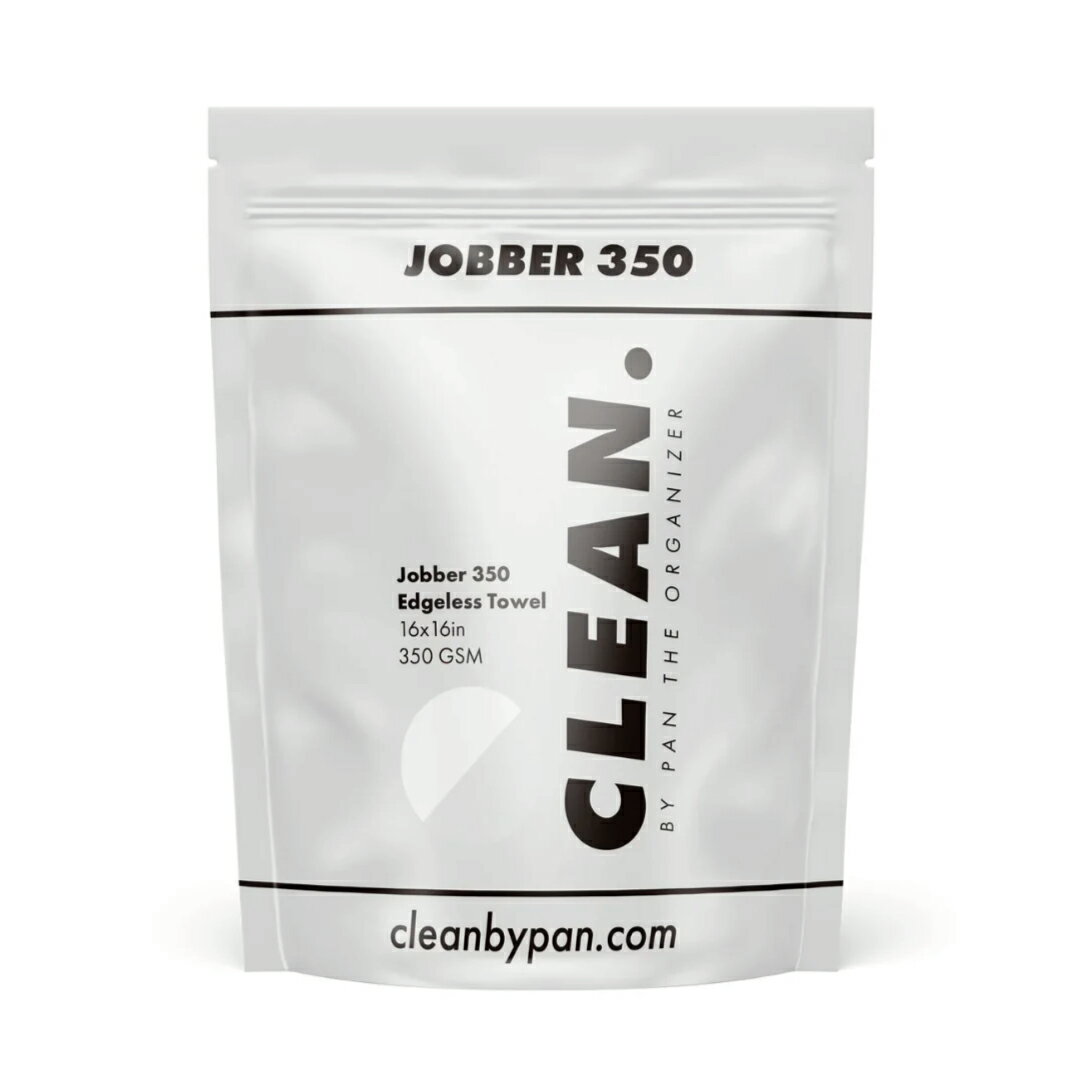 【楽天スーパーセール】CLEAN. Jobber 350（クリン ジョバー350）マイクロファイバータオル 350GSM エッジレス 洗車・内装拭き 16×16インチ 10枚セット