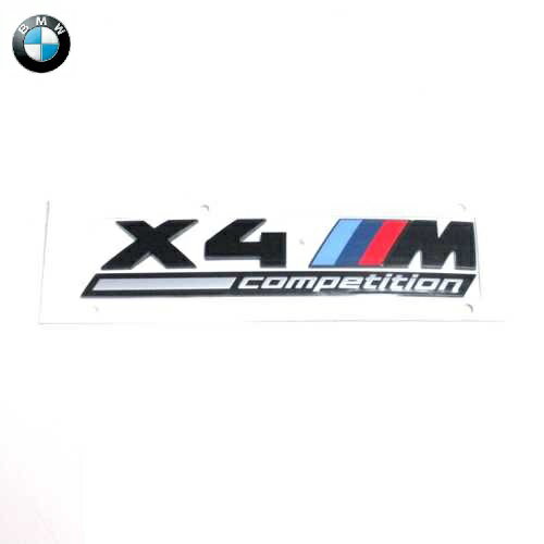 BMW純正 X4 M competition エンブレム ブラック F98 