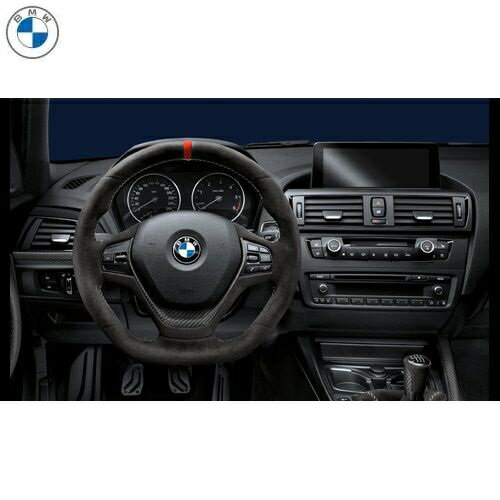 BMW純正 M Performance スポーツ・ステアリング・ホイール (レッド・センター・マーク) (AT車 シフト・パドル無車用) (F20)