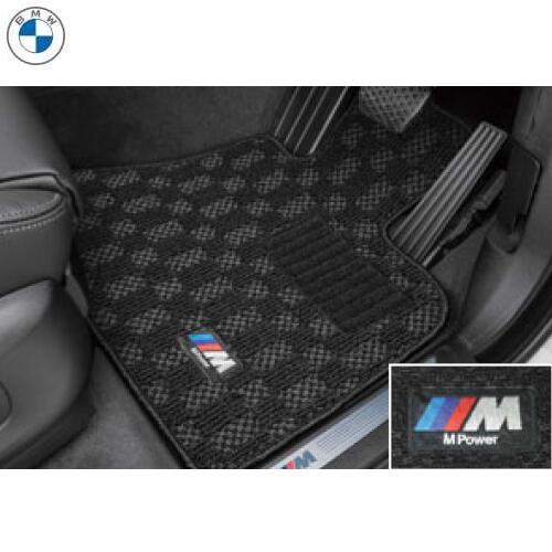樂天商城 - BMW純正 M フロア・マット・セット (ブラック/グレー) (フロント&リヤ) (右ハンドル車用) (F16)