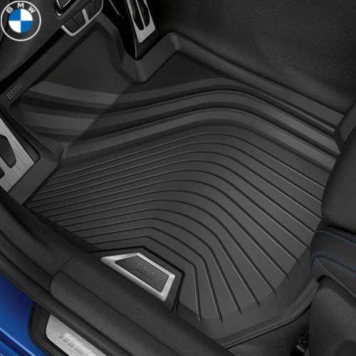 Rakuten - BMW純正 オール・ウェザー・フロアー・マット（ブラック）(フロント)（左ハンドル車用）(G20/G21/G22/G23/G80/G81/G82)